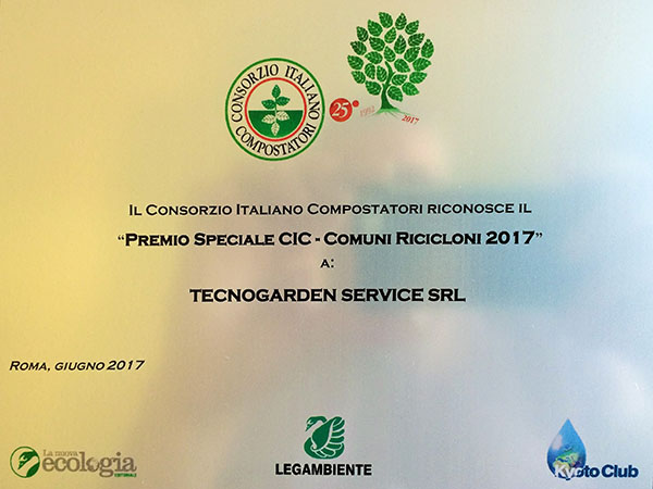 Premio Speciale CIC - Comuni Ricicloni 2017